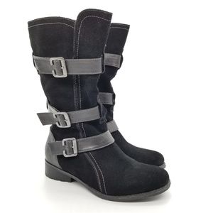 Eddie Bauer Paloma Mid Calf Suede Boots Sz 6.5